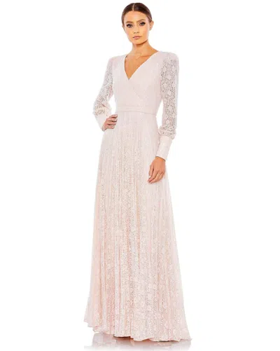 Mac Duggal 93679d Mother Of The Bride Long Gown In Neutral