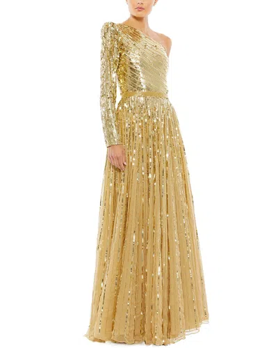 Mac Duggal A Line Dress In Green