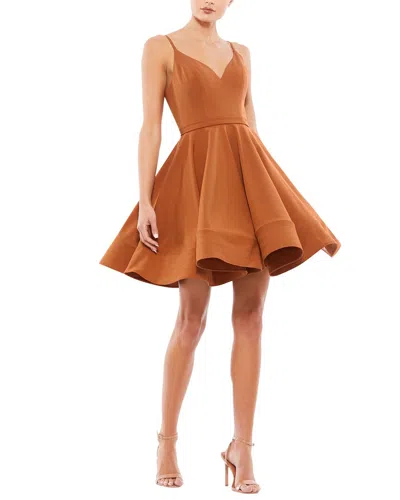 Mac Duggal A-line Dress In Brown
