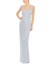Mac Duggal Floral Embellished Column Gown