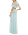 Mac Duggal A-line Gown In Gray