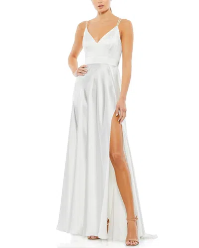 Mac Duggal A-line Gown In White