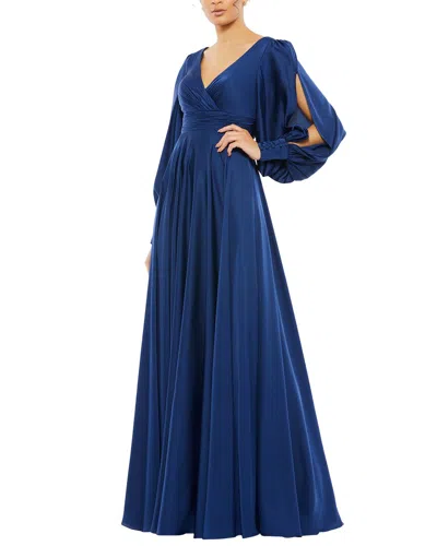 Mac Duggal A-line Gown In Blue