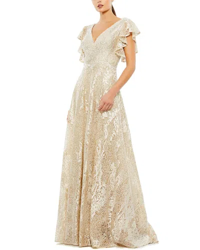 Mac Duggal Womens Embellished Special Occasion Evening Dress In Multi