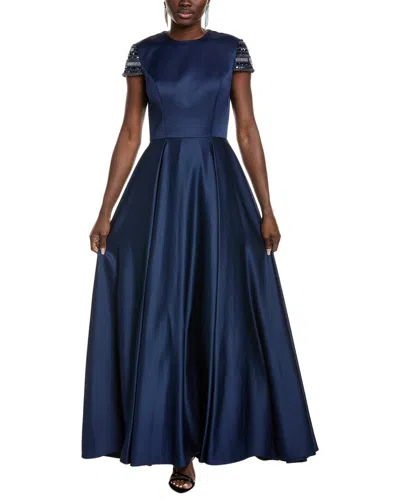 Mac Duggal A-line Gown In Blue | ModeSens