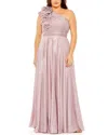 Mac Duggal Floral Detail One Shoulder Gown