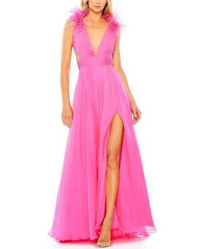 Pre-owned Mac Duggal A-line Gown Women's In Pink