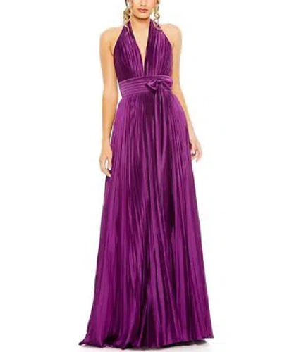Pre-owned Mac Duggal A-line Gown Women's In Purple