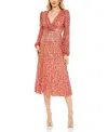Mac Duggal Sequin Elegance A-line Wrap Dress With Dramatic Puff Sleeves