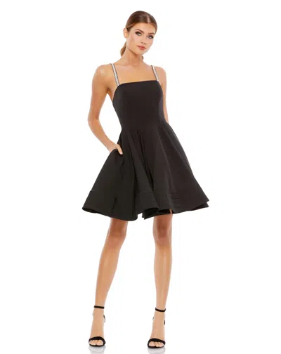 Mac Duggal A49106 Mini A Line Short Cocktail Dress In Black
