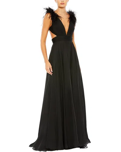 Mac Duggal A-line Gown In Black
