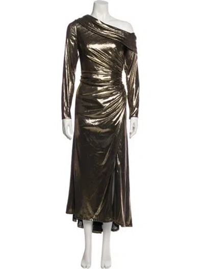 Pre-owned Mac Duggal Asymmetrical Long Dress W/ Tags In Green