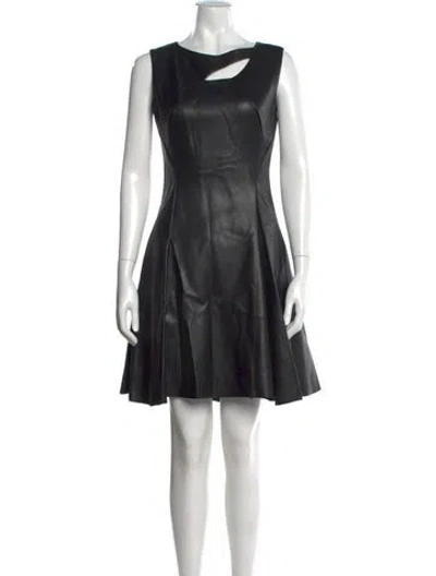 Pre-owned Mac Duggal Asymmetrical Mini Dress In Blue