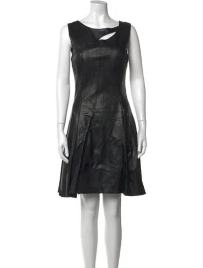 Pre-owned Mac Duggal Asymmetrical Mini Dress In Blue