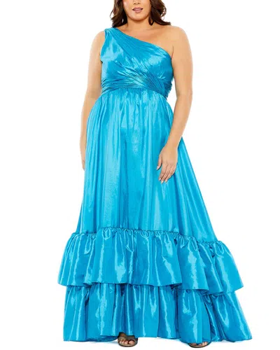 Mac Duggal Asymmetrical Ruffle Hem Gown