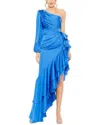 Mac Duggal One Sleeve Cut Out Asymmetrical Ruffled Gown