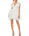 Mac Duggal Womens Ruffled Tulle Cocktail And Party Dress