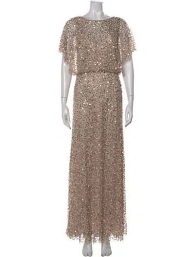 Pre-owned Mac Duggal Bateau Neckline Long Dress W/ Tags