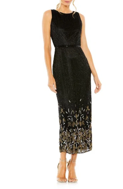Mac Duggal Embellished Column Dress In Multi