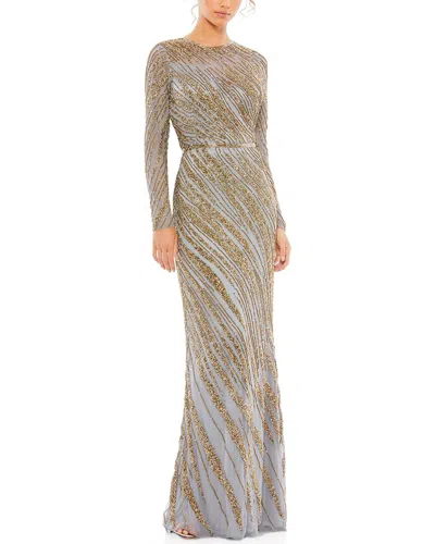 MAC DUGGAL BEADED COLUMN GOWN