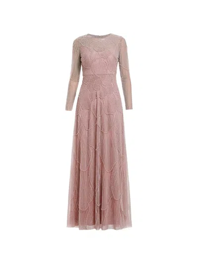 Mac Duggal 69012 Long Sleeve Mother Of The Bride Formal Dress In Pink