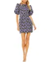 Mac Duggal 68619 Short Cocktail Floral Detail Mini Dress