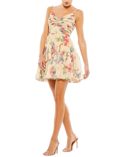 Mac Duggal Button Fit & Flare Dress