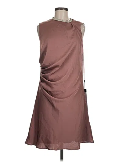 Pre-owned Mac Duggal Casual Dress In Brown