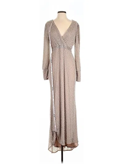 Pre-owned Mac Duggal Casual Dress In Brown