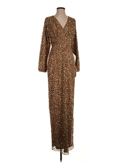 Pre-owned Mac Duggal Casual Dress In Brown