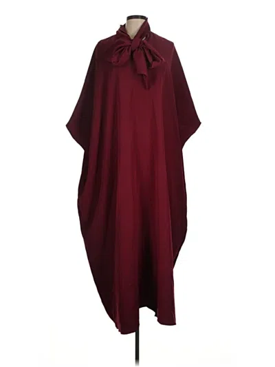 Pre-owned Mac Duggal Casual Dress In Burgundy