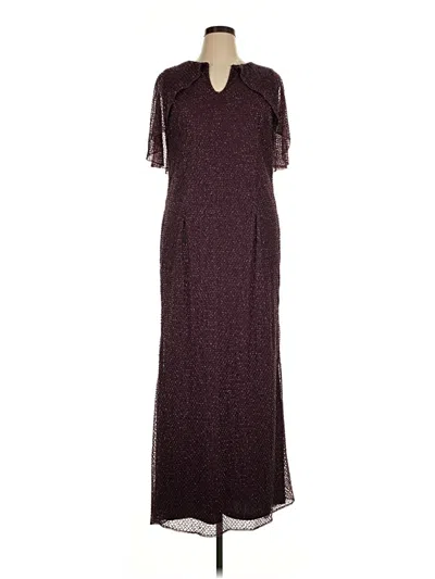 Pre-owned Mac Duggal Casual Dress In Burgundy