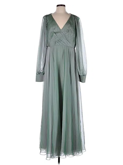 Pre-owned Mac Duggal Casual Dress In Green
