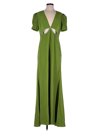 Pre-owned Mac Duggal Casual Dress In Green