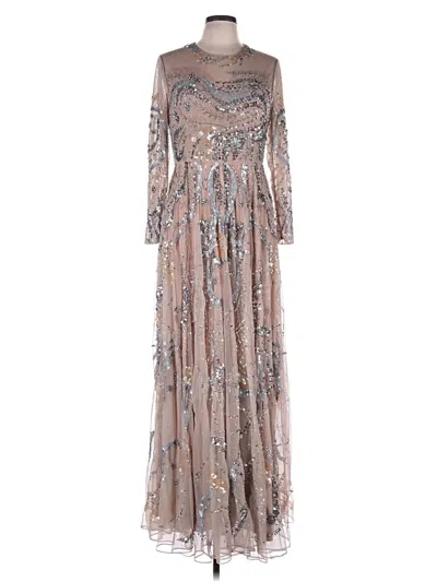 Pre-owned Mac Duggal Casual Dress In Silver