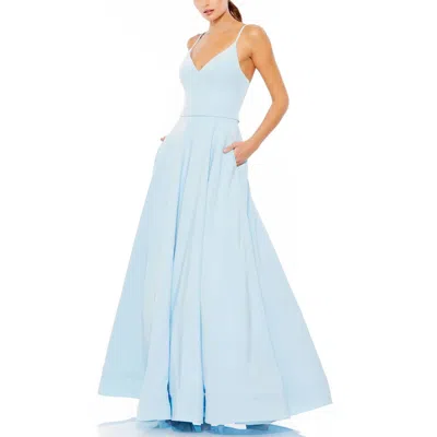 MAC DUGGAL MAC DUGGAL CLASSIC  SLEEVELESS A-LINE V-NECK BALLGOWN