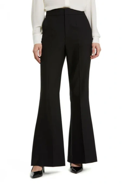 MAC DUGGAL MAC DUGGAL CLASSIC CREPE FLARED TROUSER PANT