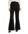 Mac Duggal Classic Crepe Flared Trouser Pant In Black