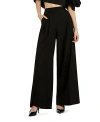 Mac Duggal Women's Classic Crepe Wide-leg Trousers In Black