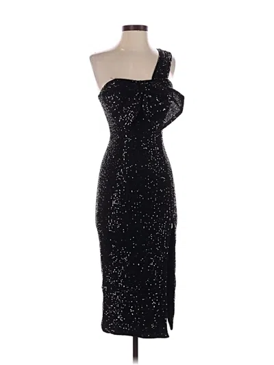 Pre-owned Mac Duggal Cocktail Dress In Black