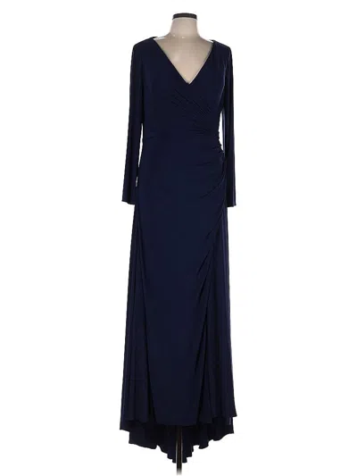 Pre-owned Mac Duggal Cocktail Dress In Blue