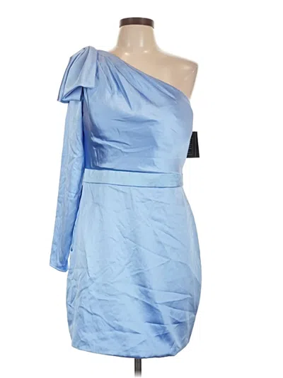 Pre-owned Mac Duggal Cocktail Dress In Blue