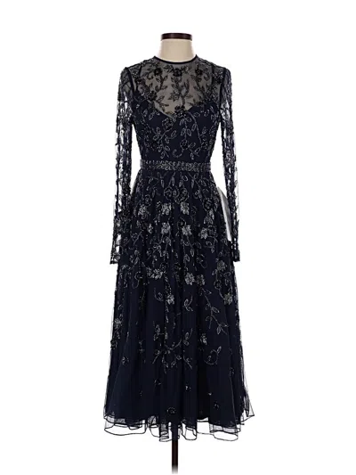 Pre-owned Mac Duggal Cocktail Dress In Blue