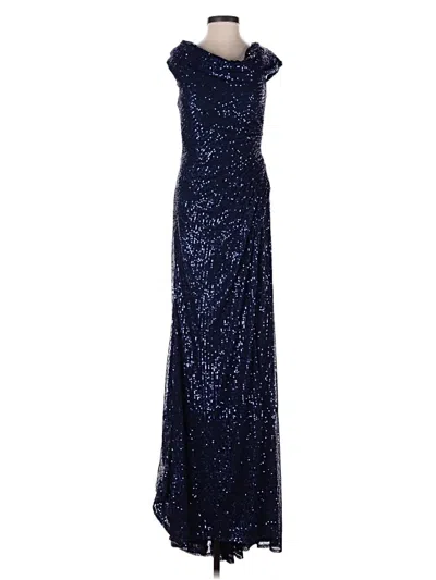 Pre-owned Mac Duggal Cocktail Dress In Blue