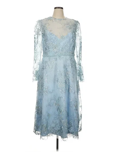 Pre-owned Mac Duggal Cocktail Dress In Blue
