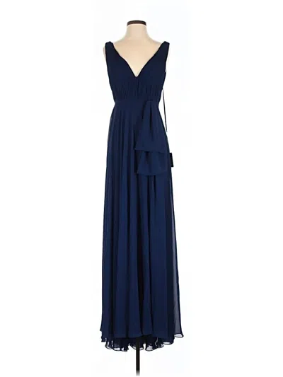 Pre-owned Mac Duggal Cocktail Dress In Blue