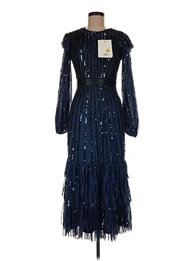 Pre-owned Mac Duggal Cocktail Dress In Blue