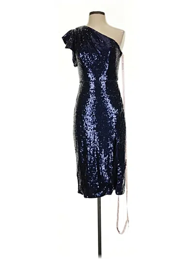 Pre-owned Mac Duggal Cocktail Dress In Blue