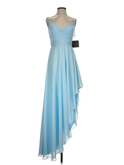 Pre-owned Mac Duggal Cocktail Dress In Blue