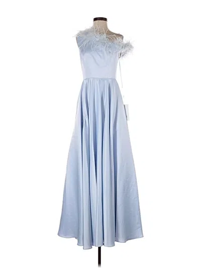 Pre-owned Mac Duggal Cocktail Dress In Blue